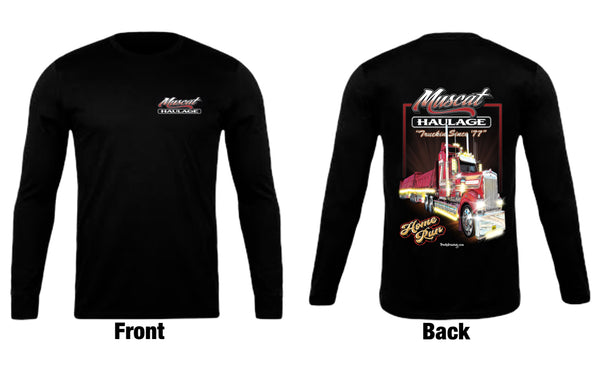 Muscat haulage 900 legend “home run” long sleeve t-shirt