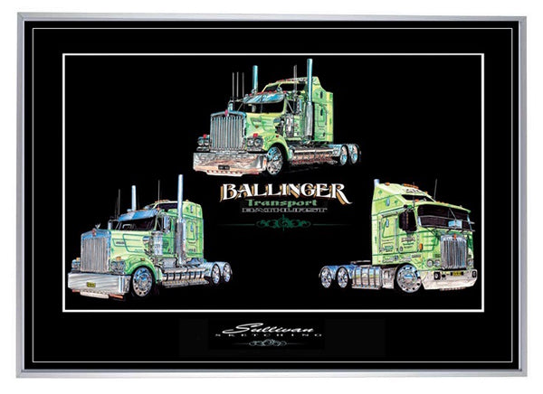 Ballinger A1 framed PRINT