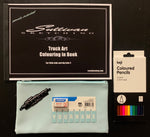 Truck colouring book - mint blue *shipping included*